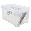 Super Stacker Storage Boxes, Holds 400 3 x 5 Cards, 6.25 x 3.88 x 3.5, Plastic, Clear2