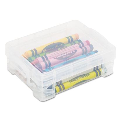 Super Stacker Crayon Box, Plastic, 4.75 x 3.5 x 1.6, Clear1