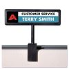 People Pointer Cubicle Sign, Plastic, 8.5 x 2, Black2