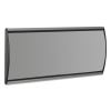 People Pointer Wall/Door Sign, Aluminum Base, 8.75 x 4, Black/Silver2