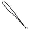 Deluxe Lanyards, Ring Style, 36" Long, Black, 24/Box2