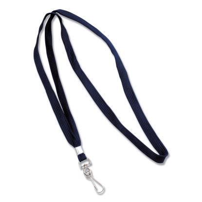 Deluxe Lanyards, J-Hook Style, 36" Long, Blue, 24/Box1