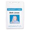 Proximity ID Badge Holders, Vertical, Clear 2.68" x 4.38" Holder, 2.38" x 3.63" Insert, 50/Pack2