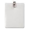 ID Badge Holders with Clip, Vertical, Clear 3.8" x 4.25" Holder, 3.13" x 3.75" Insert, 50/Pack2