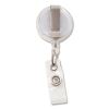 Translucent Retractable ID Card Reel, 30" Extension, Clear, 12/Pack2