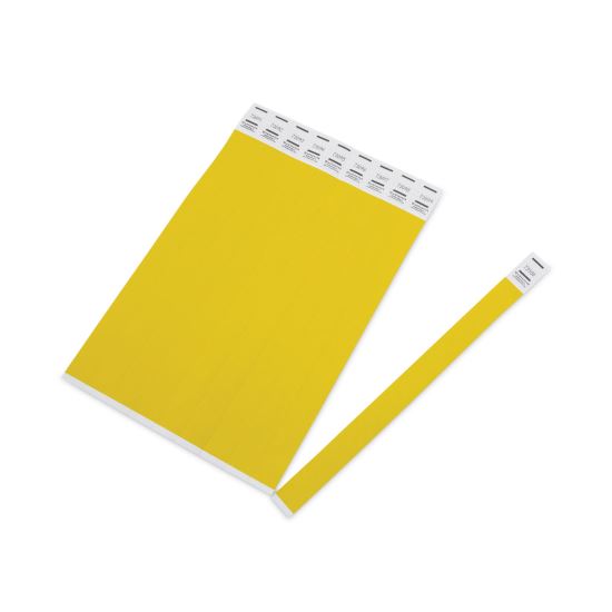 Crowd Management Wristbands, Sequentially Numbered, 9.75" x 0.75", Neon Yellow,500/Pack1
