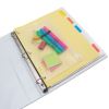 Zip-All Ring Binder Pocket, 6 x 9.5, Clear2
