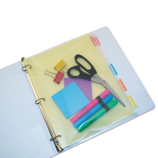 Zip-All Ring Binder Pocket, 8.5 x 11, Clear1