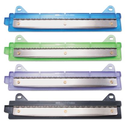 6-Sheet Trident Binder Punch, Three-Hole, 1/4" Holes, Assorted Colors1
