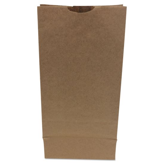 Grocery Paper Bags, 50 lbs Capacity, #10, 6.31"w x 4.19"d x 13.38"h, Kraft, 500 Bags1