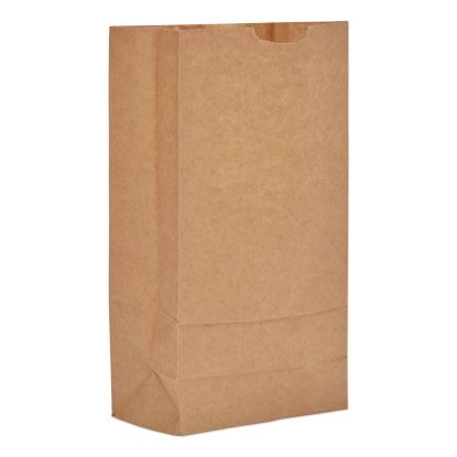 Grocery Paper Bags, 35 lb Capacity, #10, 6.31" x 4.19" x 13.38", Kraft, 500 Bags1