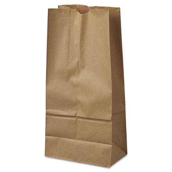 Grocery Paper Bags, 40 lbs Capacity, #16, 7.75"w x 4.81"d x 16"h, Kraft, 500 Bags1