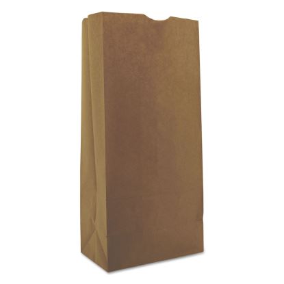 Grocery Paper Bags, 40 lbs Capacity, #25, 8.25"w x 5.25"d x 18"h, Kraft, 500 Bags1