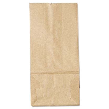 Grocery Paper Bags, 35 lb Capacity, #5, 5.25" x 3.44" x 10.94", Kraft, 500 Bags1