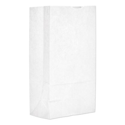 Grocery Paper Bags, 40 lbs Capacity, #12, 7.06"w x 4.5"d x 13.75"h, White, 500 Bags1