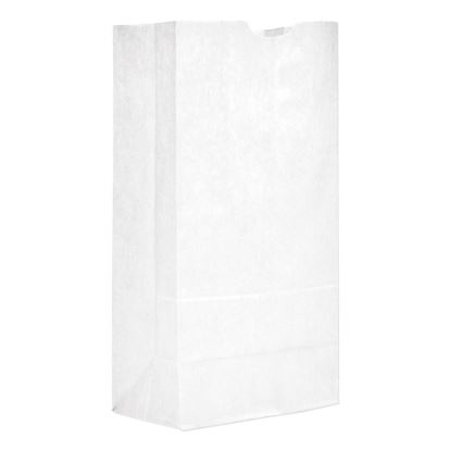 Grocery Paper Bags, 40 lb Capacity, #20, 8.25" x 5.94" x 16.13", White, 500 Bags1