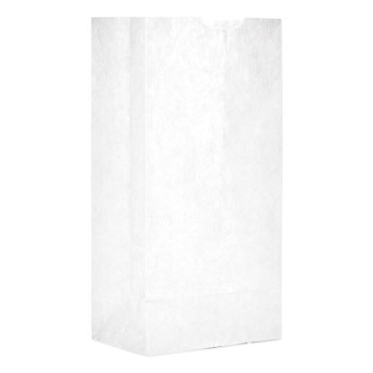 Grocery Paper Bags, 30 lb Capacity, #4, 5" x 3.33" x 9.75", White, 500 Bags1