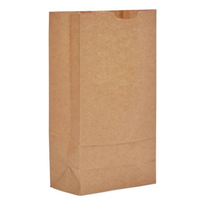 Grocery Paper Bags, 57 lb Capacity, #10, 6.31" x 4.19" x 13.38", Kraft, 500 Bags1