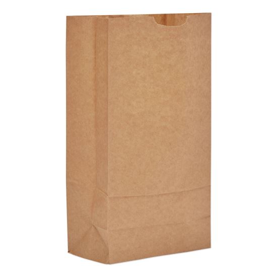 Grocery Paper Bags, 57 lbs Capacity, #10, 6.31"w x 4.19"d x 13.38"h, Kraft, 500 Bags1