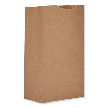 Grocery Paper Bags, 52 lb Capacity, #2, 4.3" x 2.44" x 7.88", Kraft, 500 Bags1