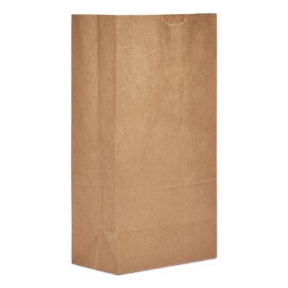 Grocery Paper Bags, 50 lb Capacity, #5, 5.25" x 3.44" x 10.94", Kraft, 500 Bags1