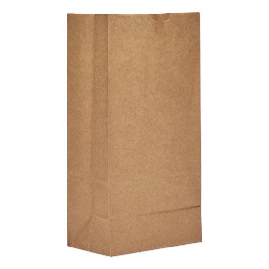 Grocery Paper Bags, 57 lbs Capacity, #8, 6.13"w x 4.17"d x 12.44"h, Kraft, 500 Bags1