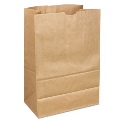 Grocery Paper Bags, 40 lb Capacity, 1/6 BBL, 12" x 7" x 17", Kraft, 400 Bags1