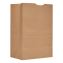 Grocery Paper Bags, 52 lb Capacity, 1/6 BBL, 12" x 7" x 17", Kraft, 500 Bags1
