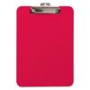 Unbreakable Recycled Clipboard, 0.25" Clip Capacity, Holds 8.5 x 11 Sheets, Red1