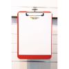 Unbreakable Recycled Clipboard, 0.25" Clip Capacity, Holds 8.5 x 11 Sheets, Red2