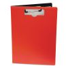 Portfolio Clipboard with Low-Profile Clip, Portrait Orientation, 0.5" Clip Capacity, Holds 8.5 x 11 Sheets, Red1