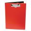 Portfolio Clipboard with Low-Profile Clip, Portrait Orientation, 0.5" Clip Capacity, Holds 8.5 x 11 Sheets, Red1