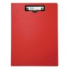 Portfolio Clipboard with Low-Profile Clip, Portrait Orientation, 0.5" Clip Capacity, Holds 8.5 x 11 Sheets, Red2