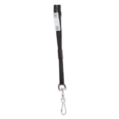 Safety Breakaway Lanyard, Metal Hook Fastener, 36" Long, Black1