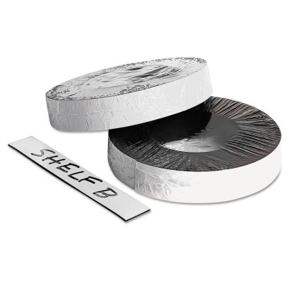 Dry Erase Magnetic Label Tape, 1" x 50 ft, White1