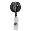 Swivel-Style Spring-Clip ID Card Reel, 30" Extension, Black2