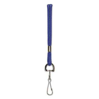Rope Lanyard with Hook, 36", Nylon, Blue1
