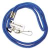 Rope Lanyard, Metal Hook Fastener, 36" Long, Nylon, Blue2