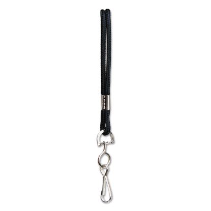 Rope Lanyard with Hook, 36", Nylon, Black1