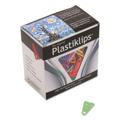 Plastiklips Paper Clips, Small, Smooth, Assorted Colors, 1,000/Box1