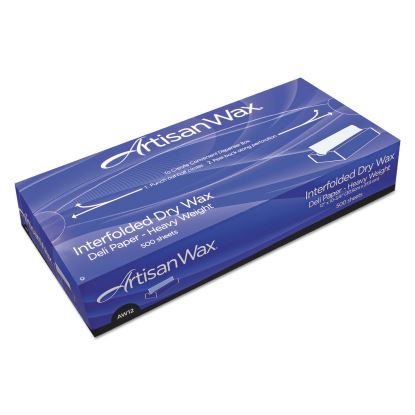 ArtisanWax Interfolded Dry Wax Deli Paper, 10 x 10.75, White, 500/Box, 12 Boxes/Carton1