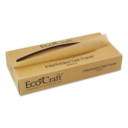 EcoCraft Interfolded Soy Wax Deli Sheets, 12 x 10.75, 500/Box, 12 Boxes/Carton1
