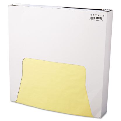 Grease-Resistant Paper Wraps and Liners, 12 x 12, Yellow, 1,000/Box, 5 Boxes/Carton1