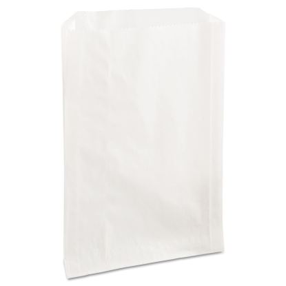 Grease-Resistant Single-Serve Bags, 6.5" x 8", White, 2,000/Carton1