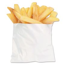 French Fry Bags, 4.5" x 3.5", White, 2,000/Carton1