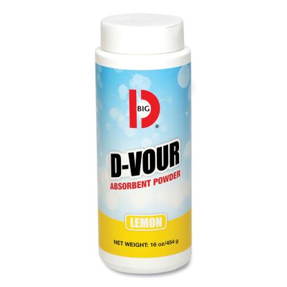 D-Vour Absorbent Powder, Canister, Lemon, 16oz, 6/Carton1