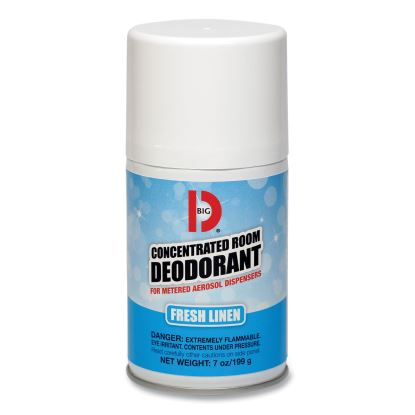 Metered Concentrated Room Deodorant, Fresh Linen Scent, 7 oz Aerosol Spray, 12/Box1