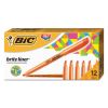 Brite Liner Highlighter, Fluorescent Orange Ink, Chisel Tip, Orange/Black Barrel, Dozen2