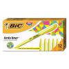 Brite Liner Highlighter, Fluorescent Yellow Ink, Chisel Tip, Yellow/Black Barrel, Dozen2