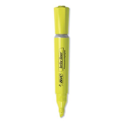 Brite Liner Tank-Style Highlighter Value Pack, Yellow Ink, Chisel Tip, Yellow/Black Barrel, 36/Pack1